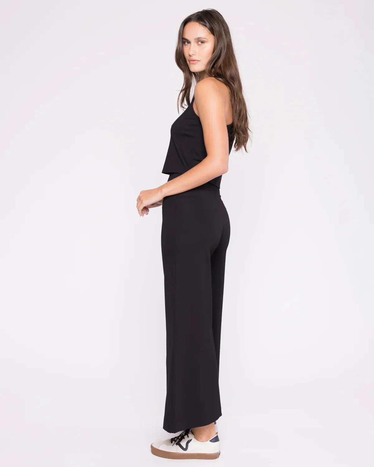 Ripley Rader Black Ponte Knit Tank Top