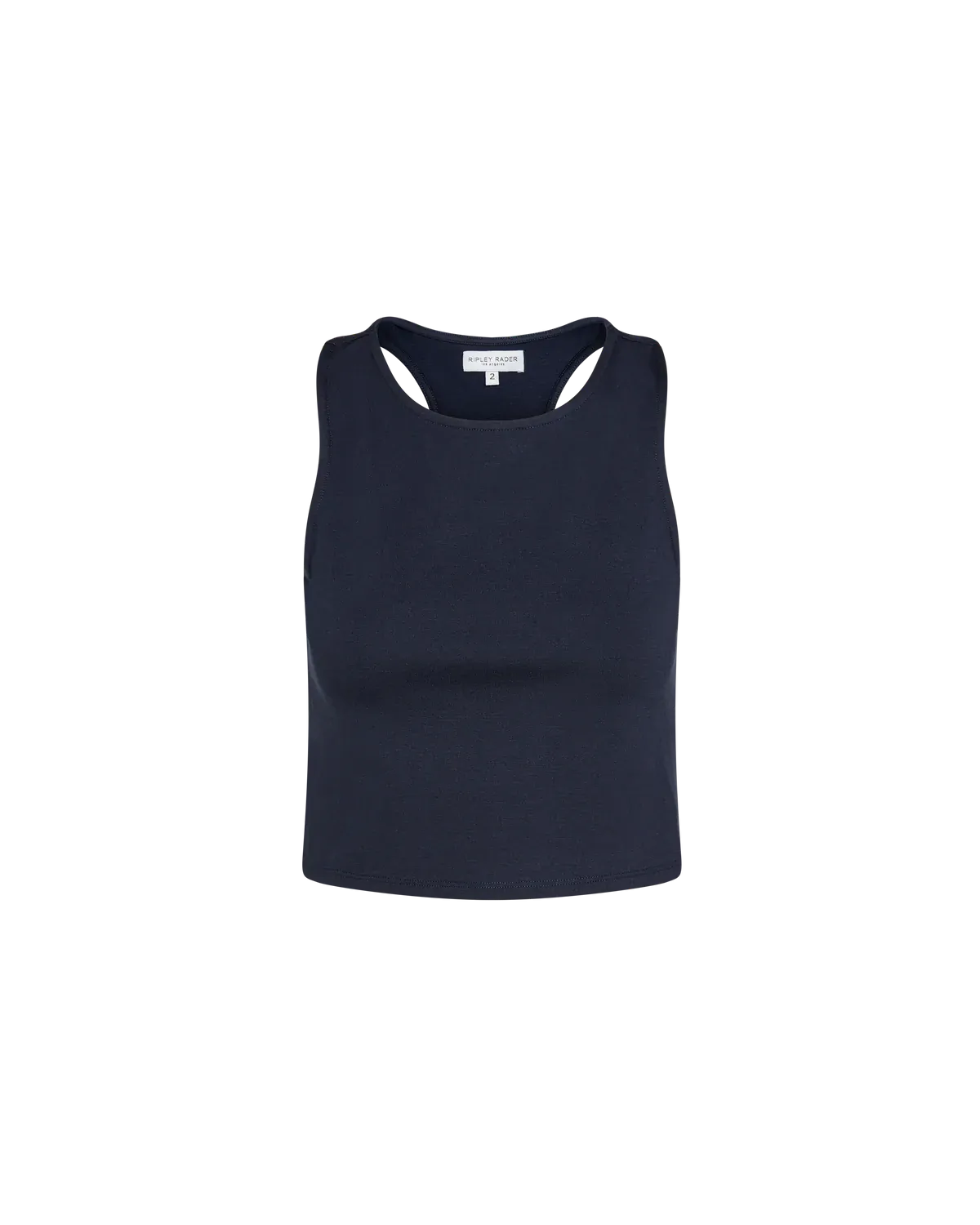 Ripley Rader Navy Ponte Knit Tank Top