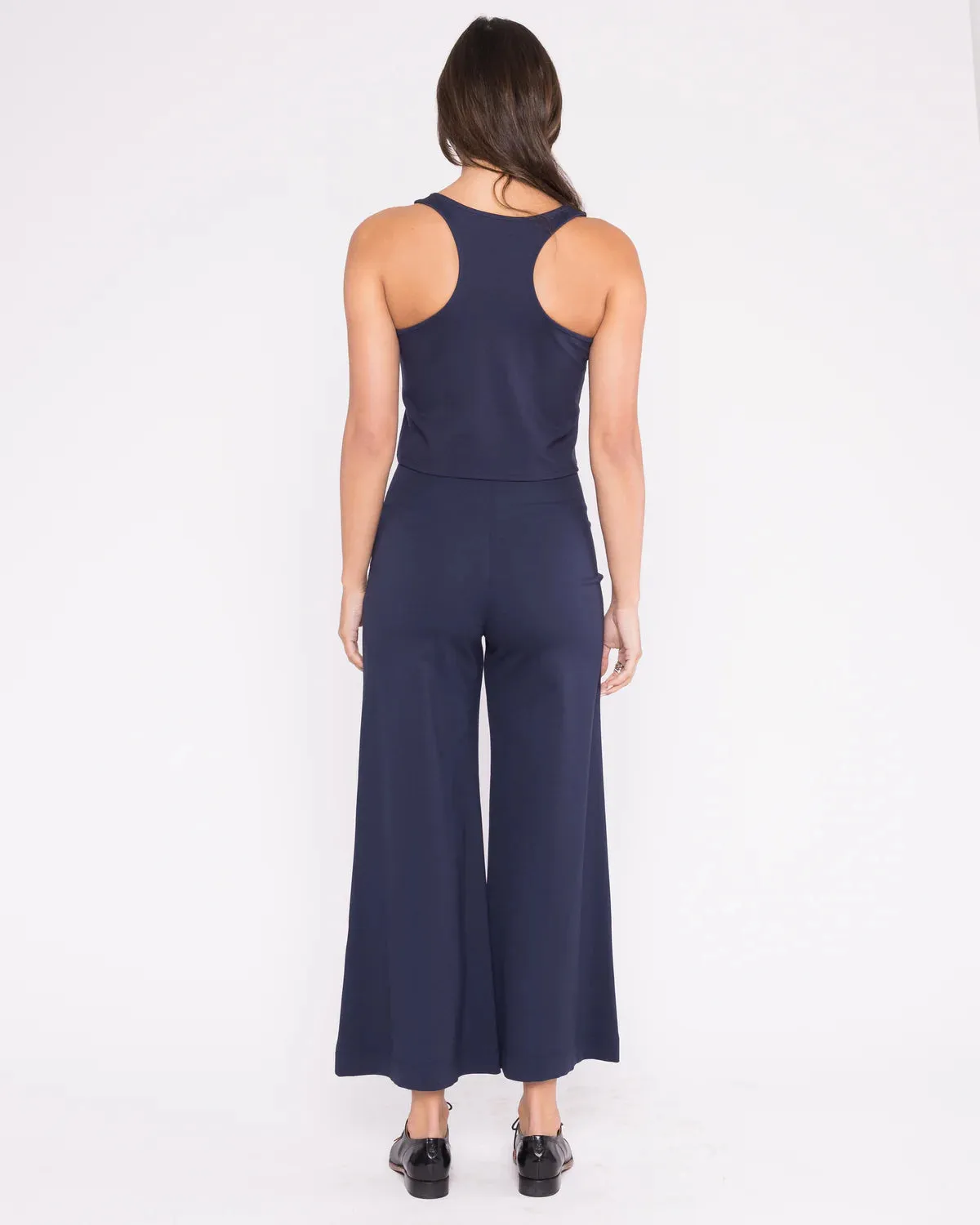 Ripley Rader Navy Ponte Knit Tank Top