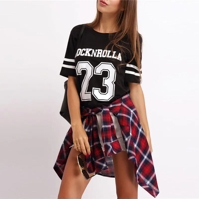 'ROCK N ROLLA' Striped T-Shirt