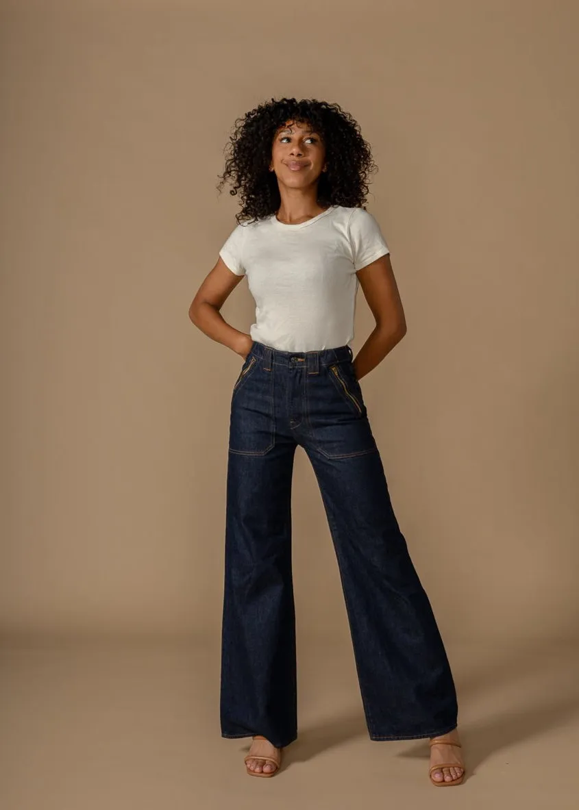 Rowan Wide Leg || Rinse