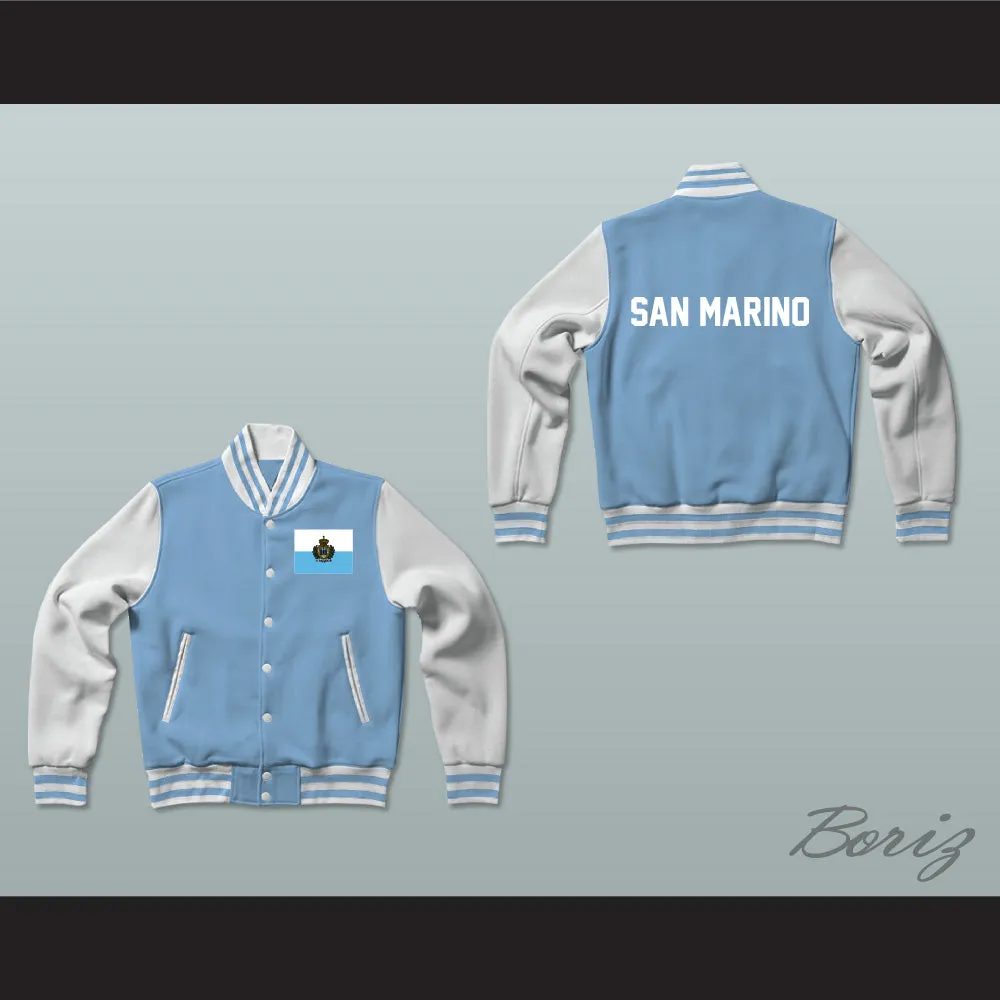 San Marino Varsity Letterman Jacket-Style Sweatshirt