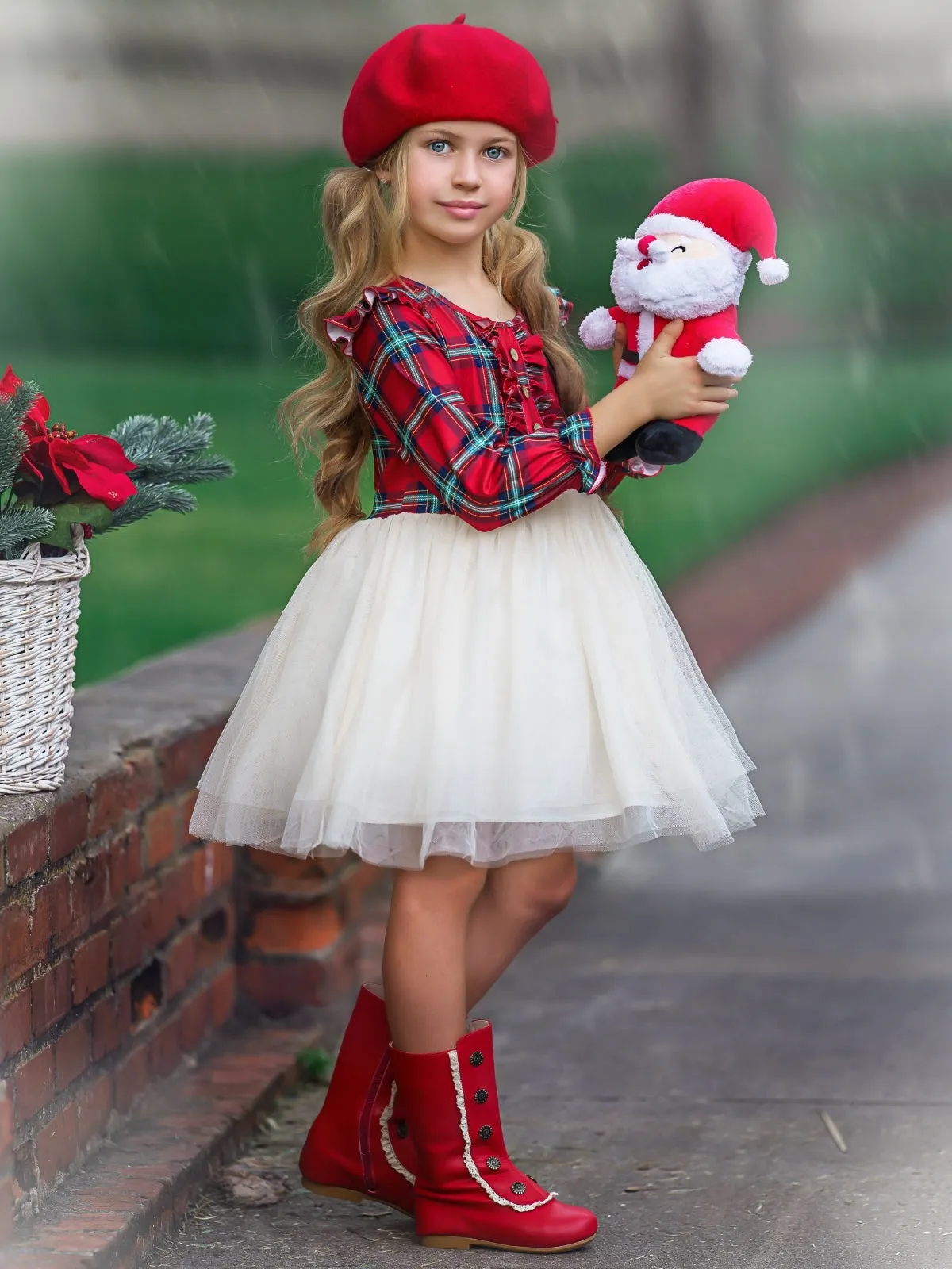 Scottish Tartan Plaid Tutu Dress