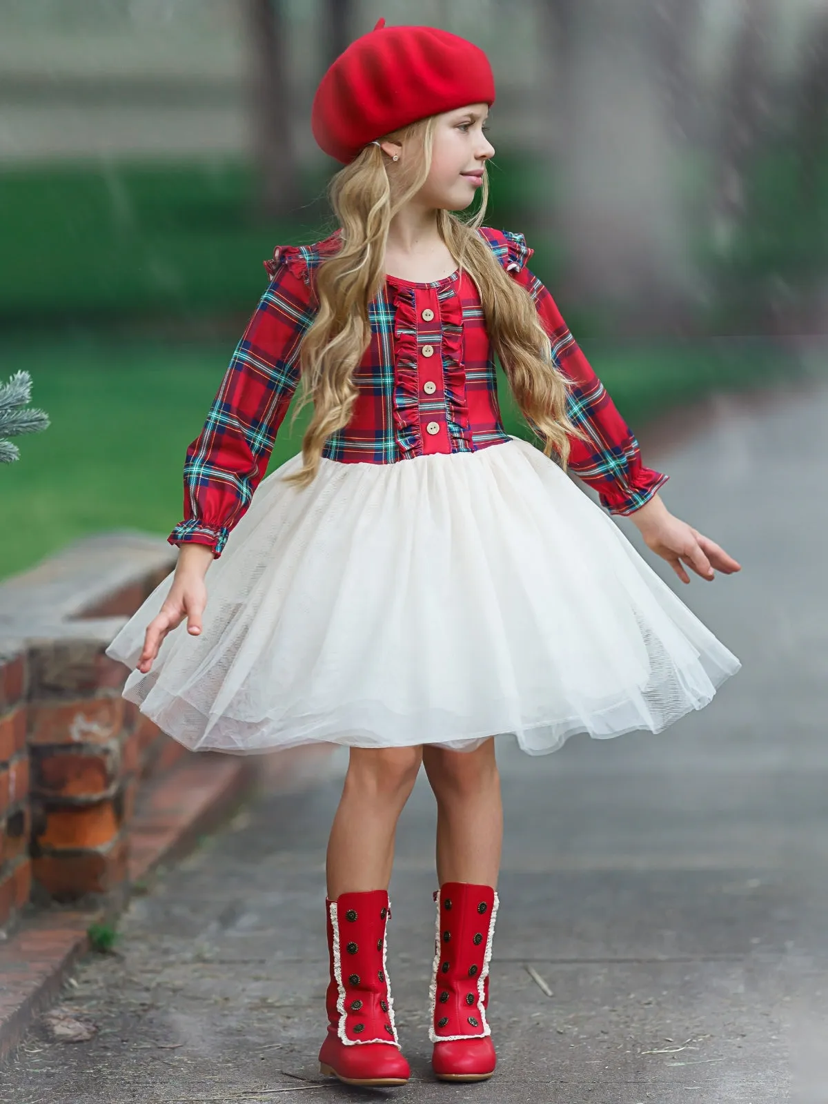 Scottish Tartan Plaid Tutu Dress