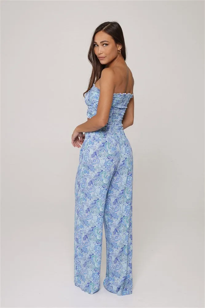 Sea Glass Smocked Pant