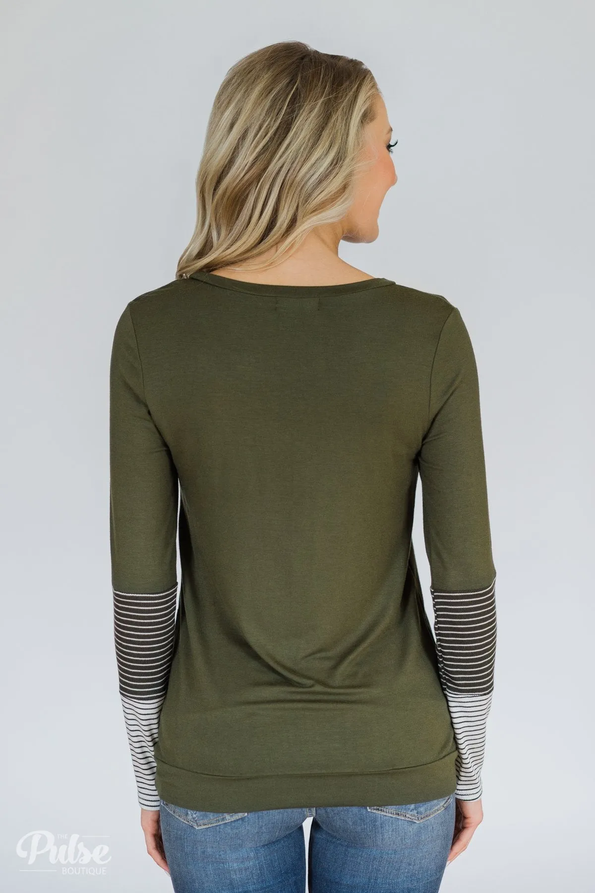 Seeing Double Top- Hunter green