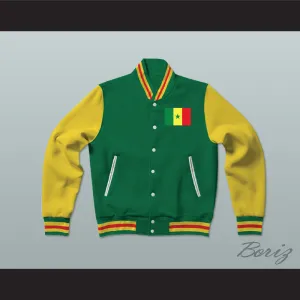 Senegal Varsity Letterman Jacket-Style Sweatshirt