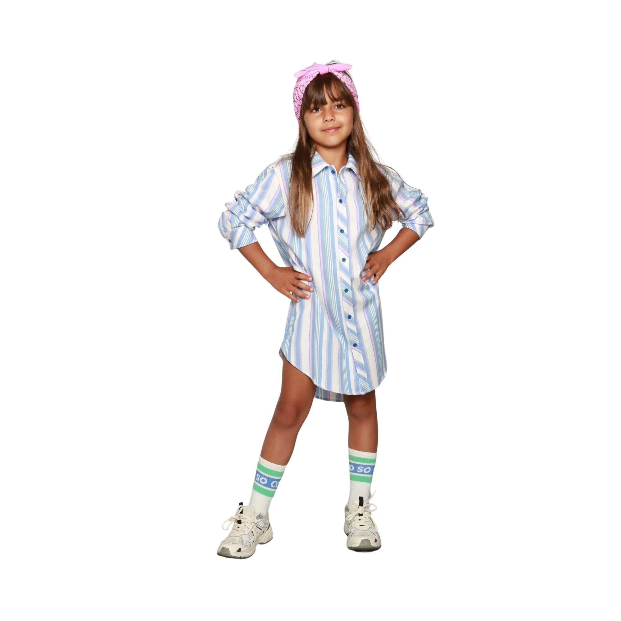 SHIRT DRESS Striped