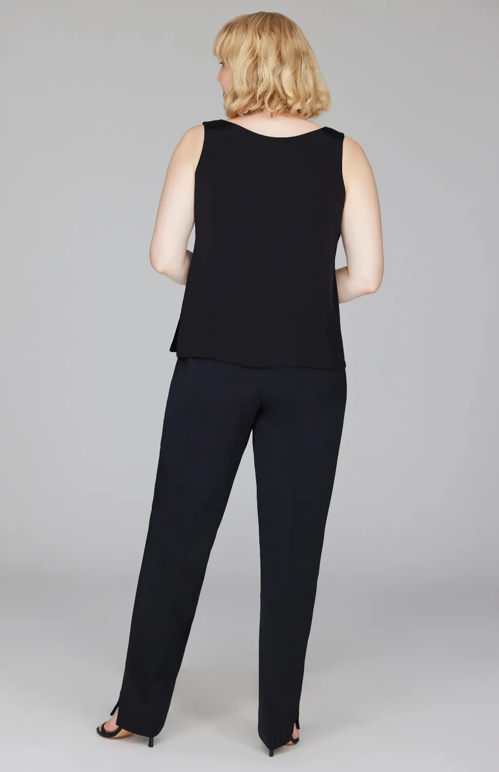 Silk Essential Narrow Leg Pant w/ Full Elastic Waist