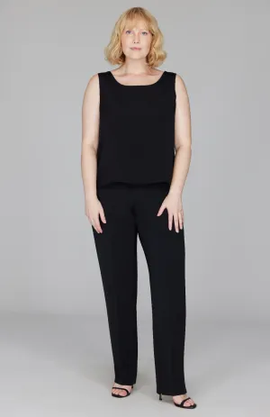 Silk Essential Narrow Leg Pant w/ Full Elastic Waist