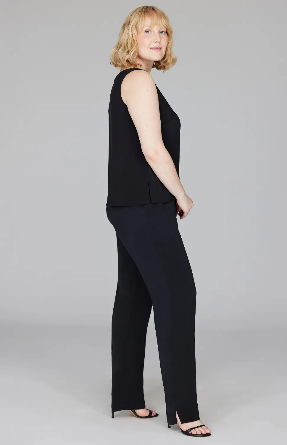 Silk Essential Narrow Leg Pant w/ Full Elastic Waist