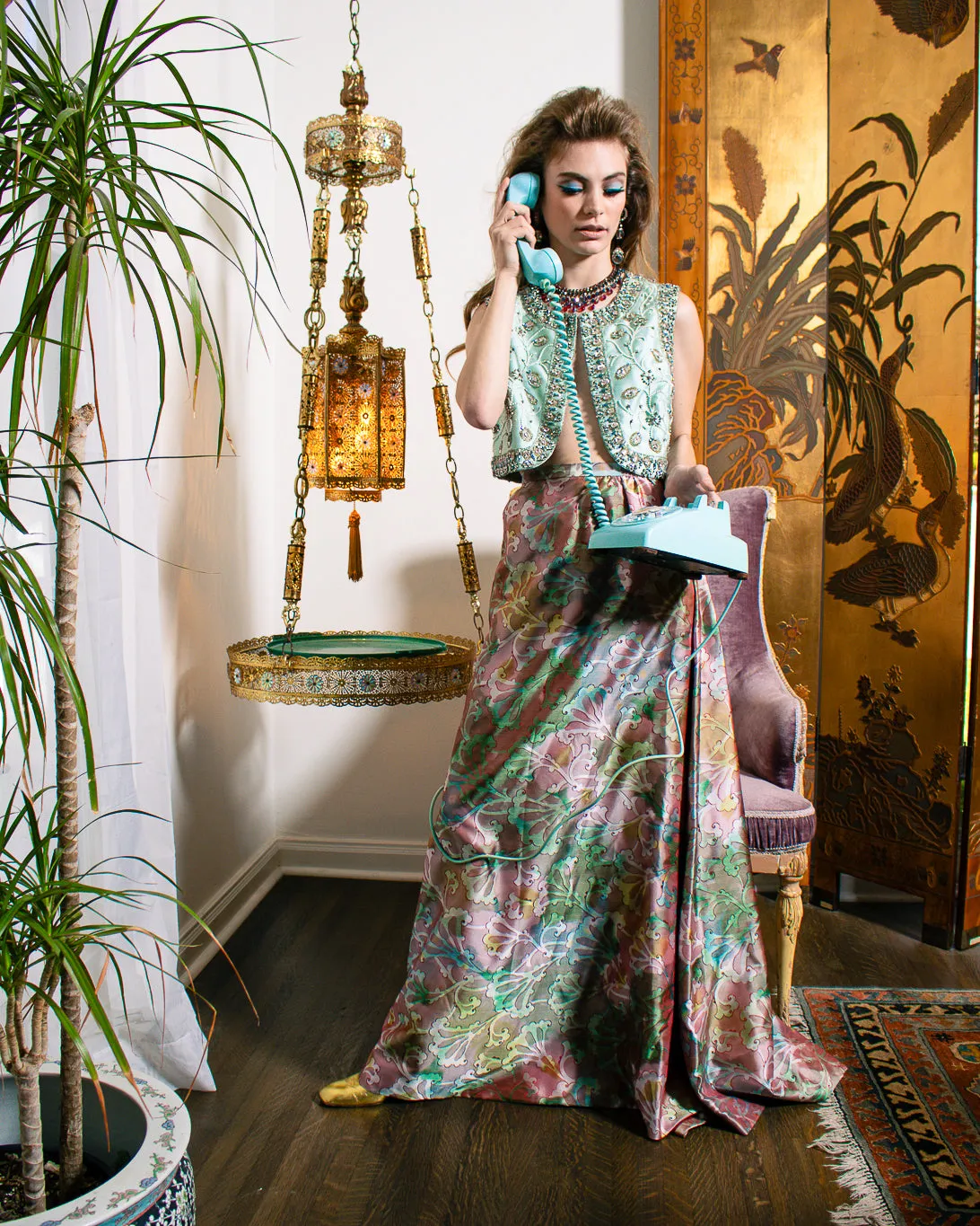 Silk Fleur Ball Skirt
