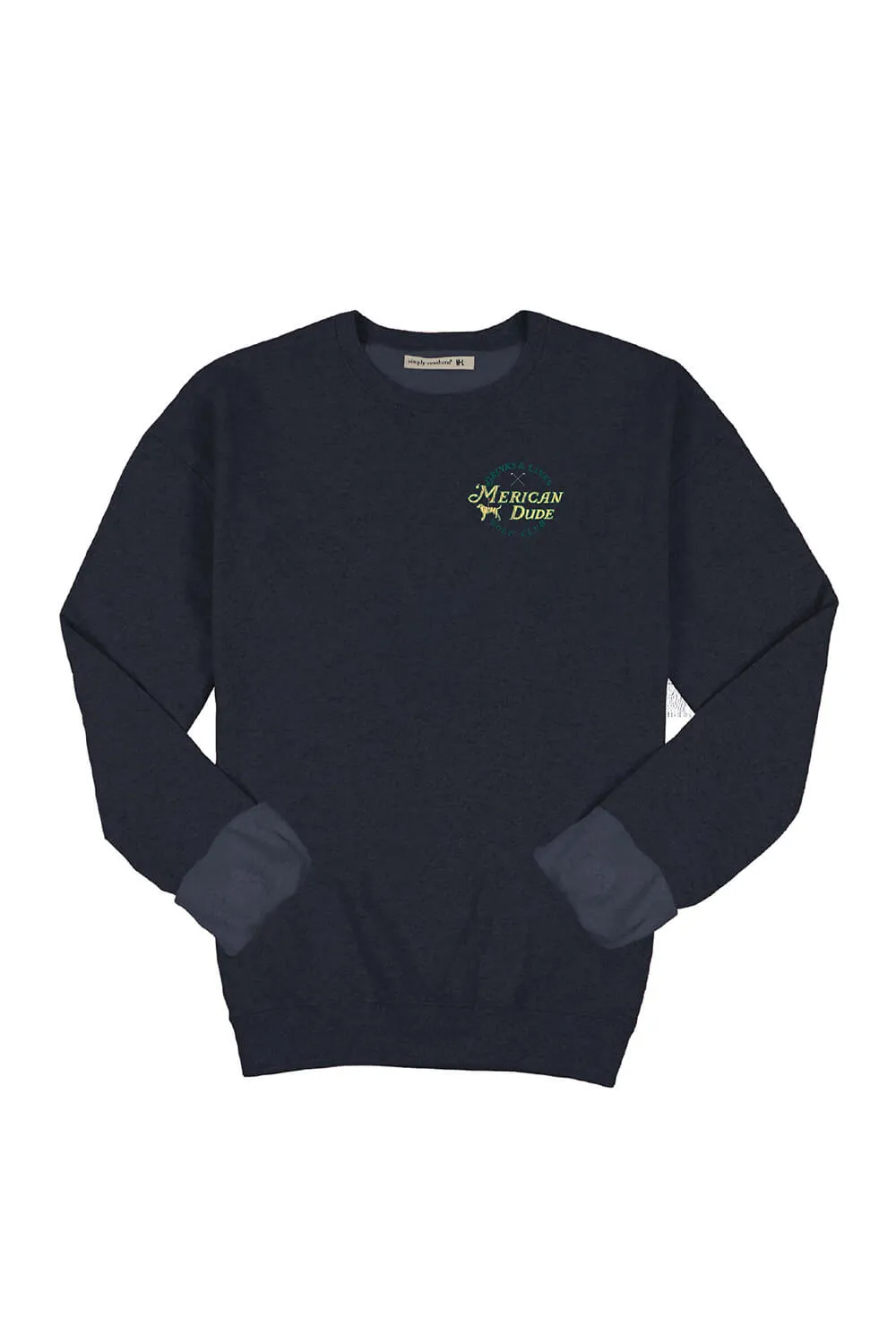 Simply Southern Golf Club Crewneck Sweatshirt for Men in Slate | MN-CREW-LINKS-SLATE