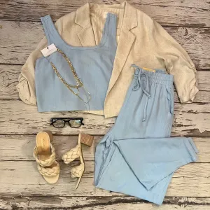 Sky Blue Pant Set(sold separate)