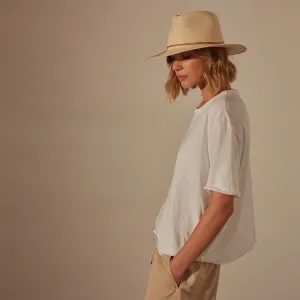 Slub Jersey Boxy Tee - White