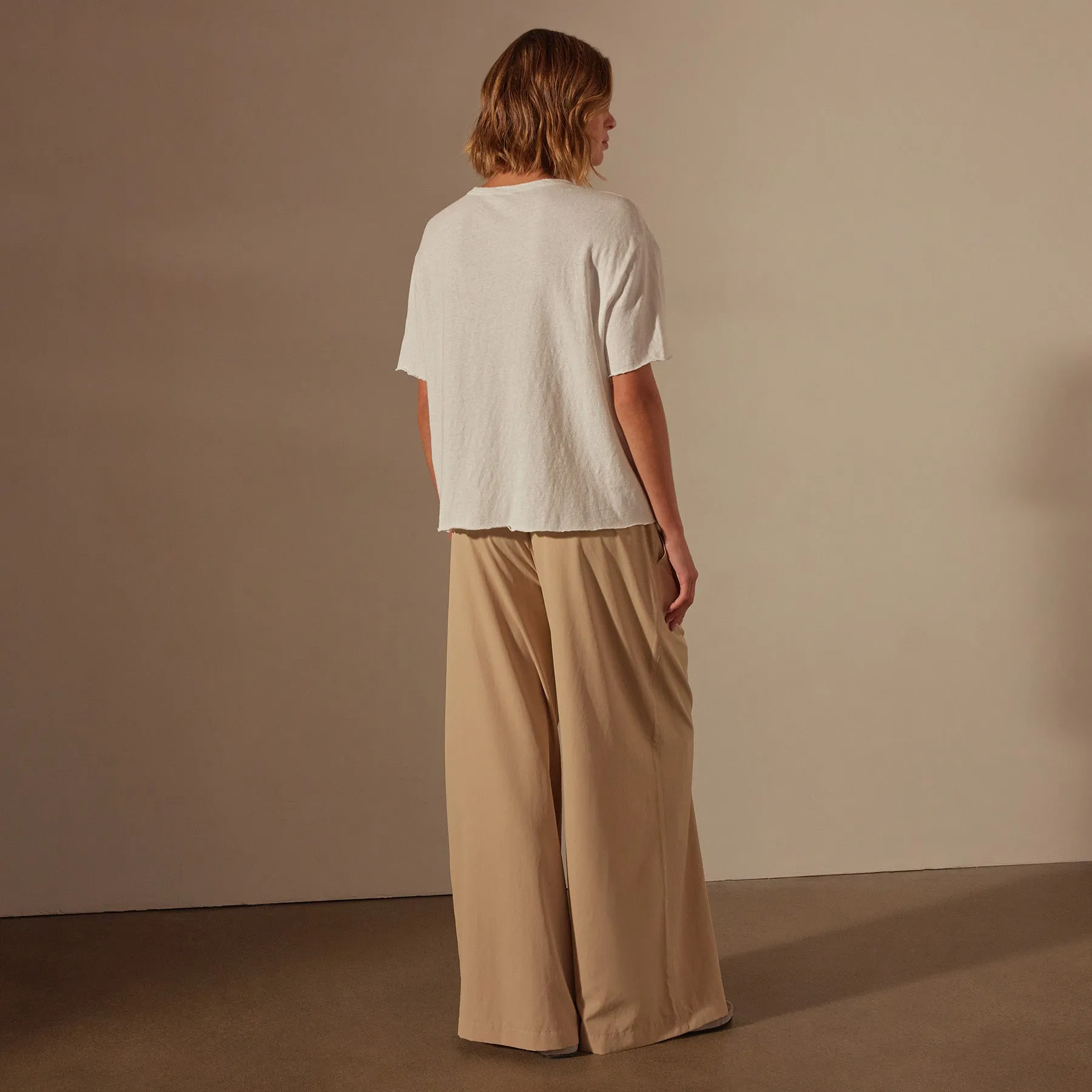 Slub Jersey Boxy Tee - White