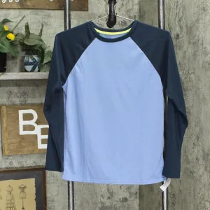 Sonoma Goods For Life Boys Raglan Top & Bottoms Pajama Set ES32R500RP Blue L