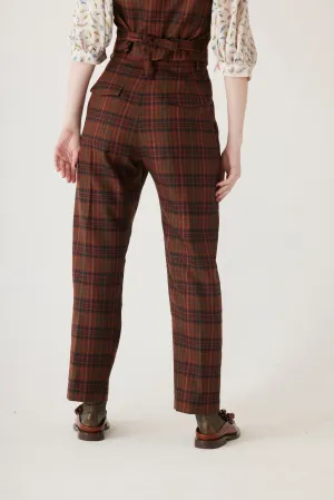 Sophia Trouser in Fireside Plaid Wool