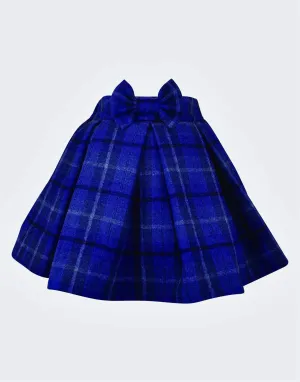 Sophie: Blue tartan full skirt