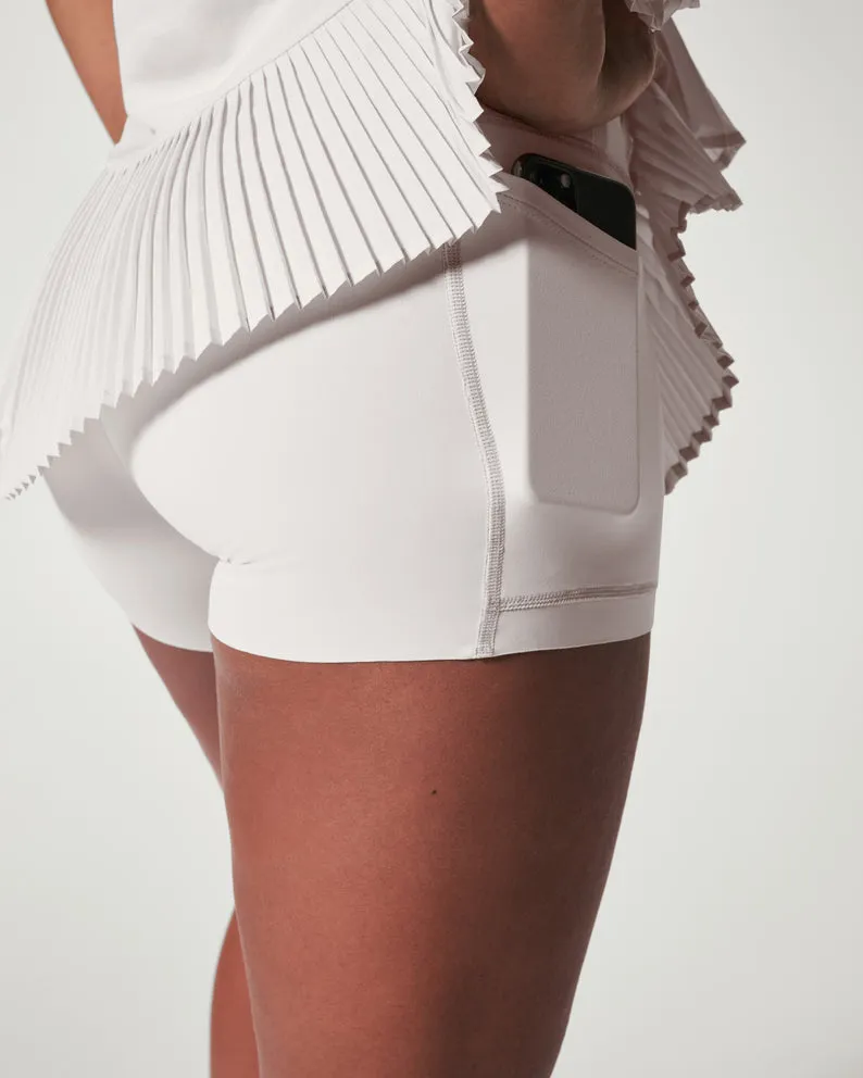 SPANX | Yes, Pleats! 14" Skort {Cloud White}