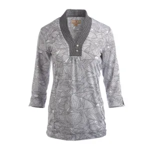 Sport Haley Mirabel 3/4 Sleeve Print Tunic Polo