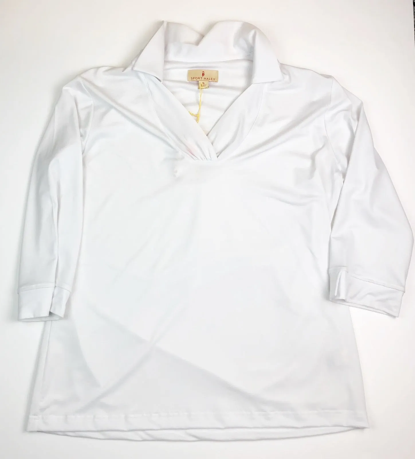 Sport Haley White V Neck Polo