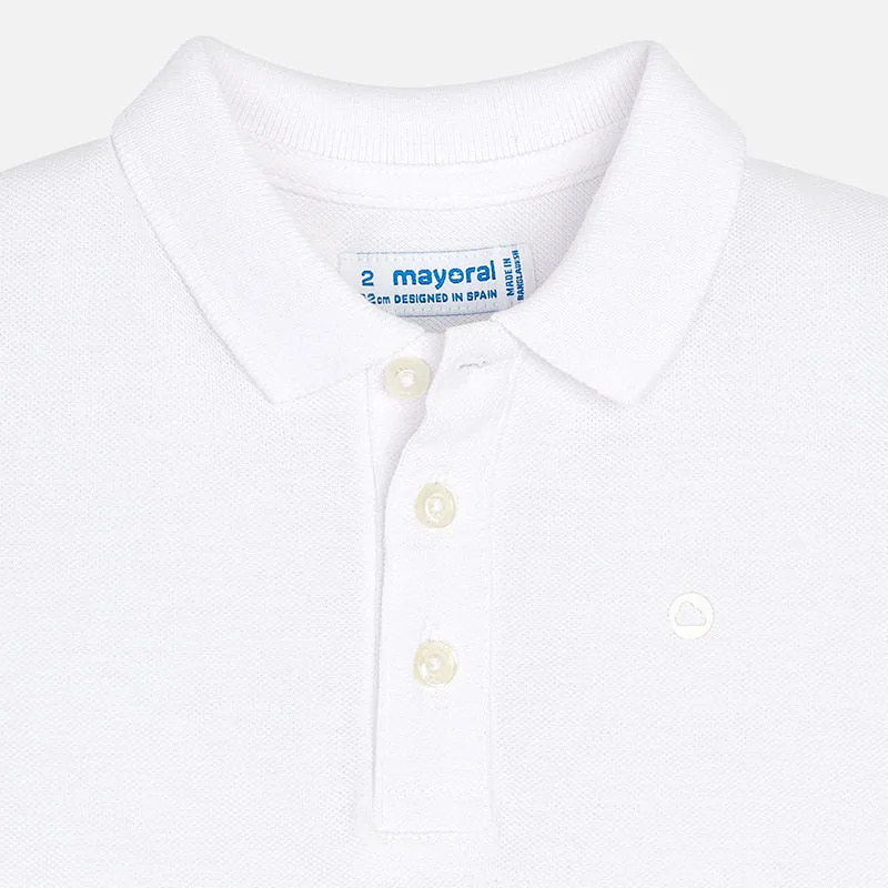 SS19 Mayoral Boys White Polo Top 150