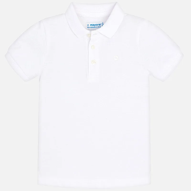 SS19 Mayoral Boys White Polo Top 150