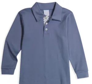 Steel Blue Pima Polo