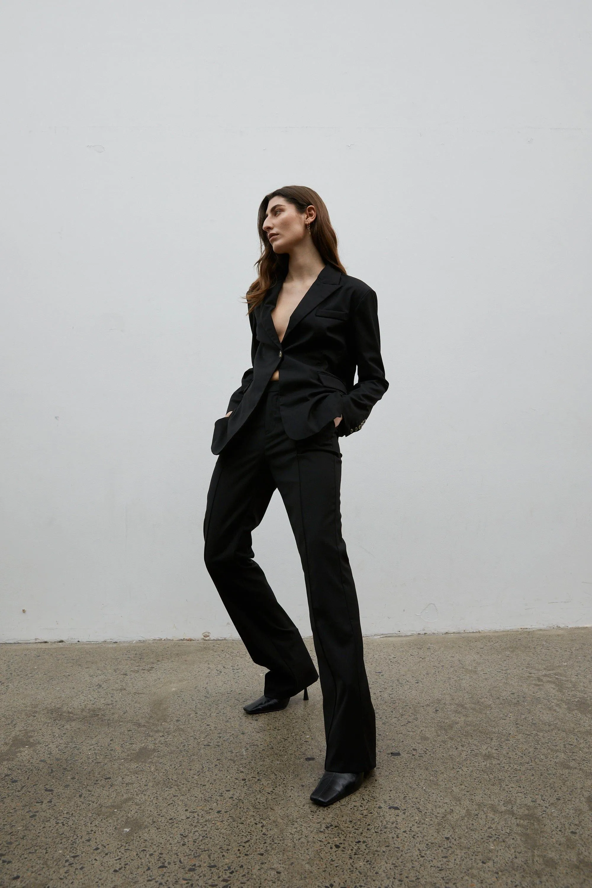 STREAMLINE TAILORED TROUSER | BLACK | FINAL SALE