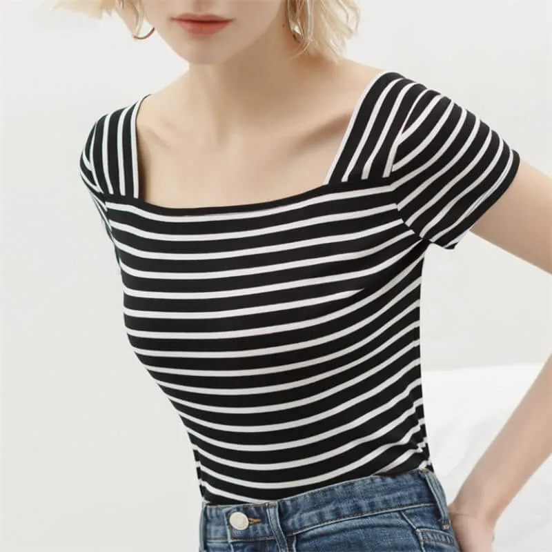 Striped Cotton T-Shirt