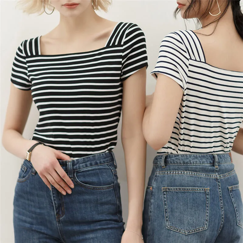 Striped Cotton T-Shirt