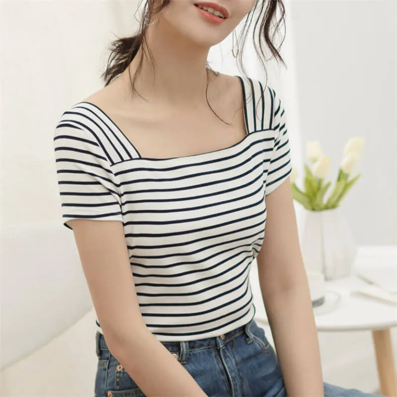 Striped Cotton T-Shirt