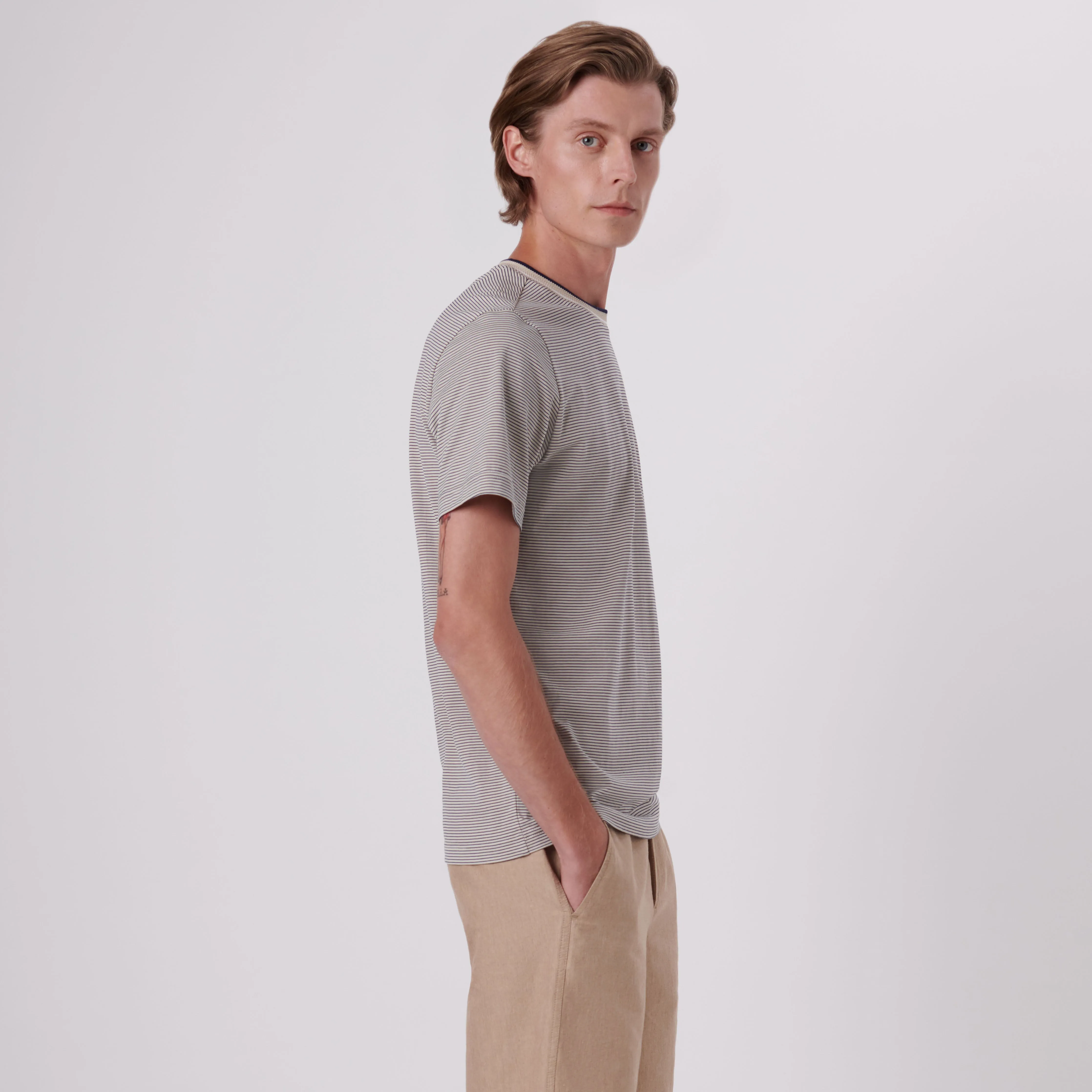 Striped Crew Neck T-Shirt