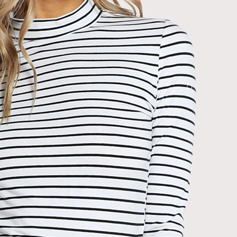 Striped Crew Neck T-Shirt