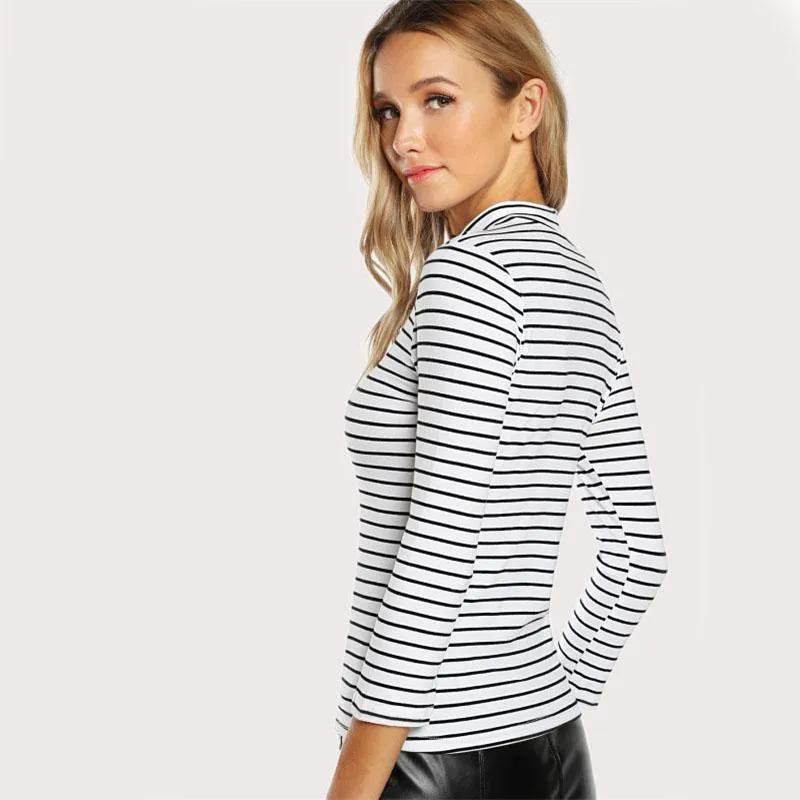 Striped Crew Neck T-Shirt
