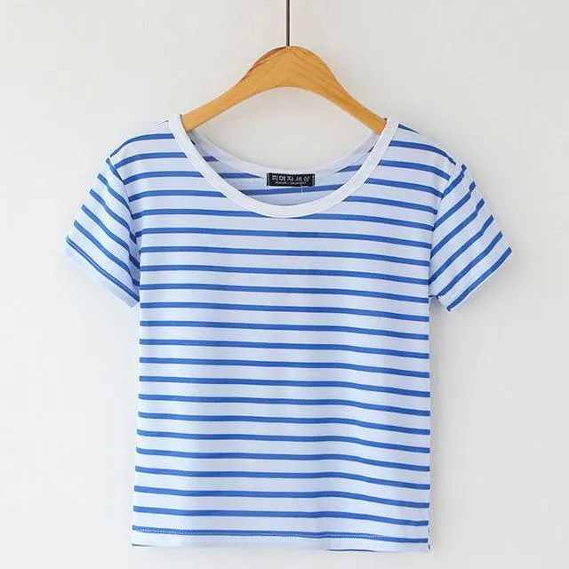 Striped Crop T-Shirt