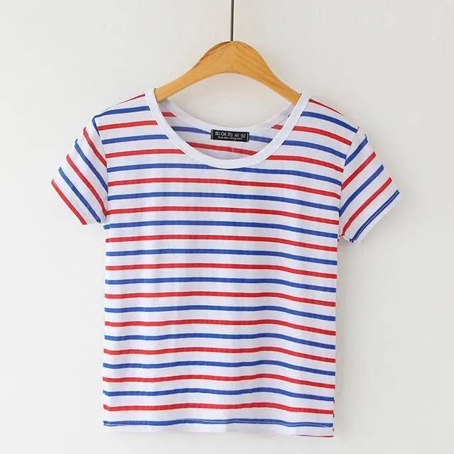 Striped Crop T-Shirt