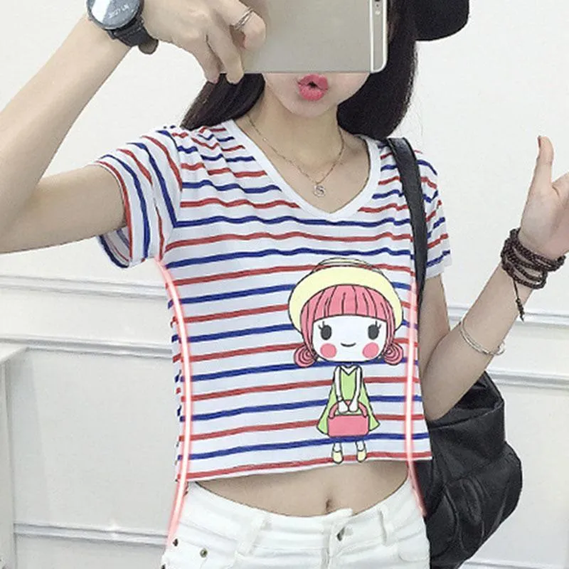 Striped Crop T-Shirt