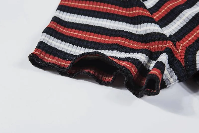 Striped Crop T-Shirt