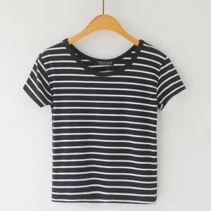 Striped Crop T-Shirt