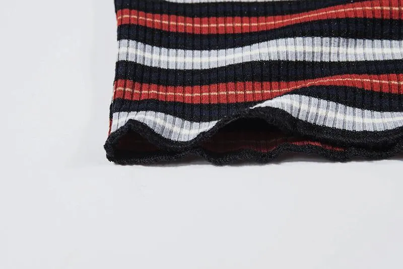 Striped Crop T-Shirt