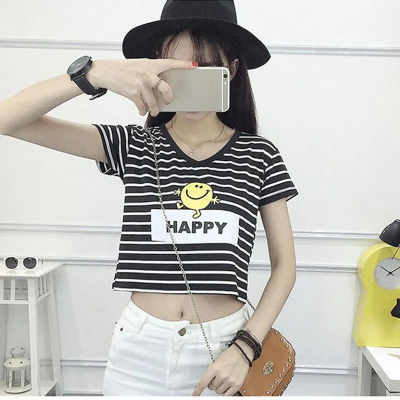 Striped Crop T-Shirt