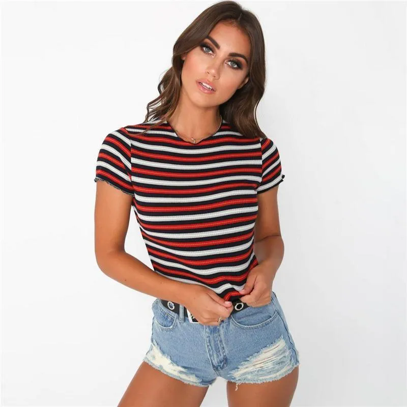 Striped Crop T-Shirt