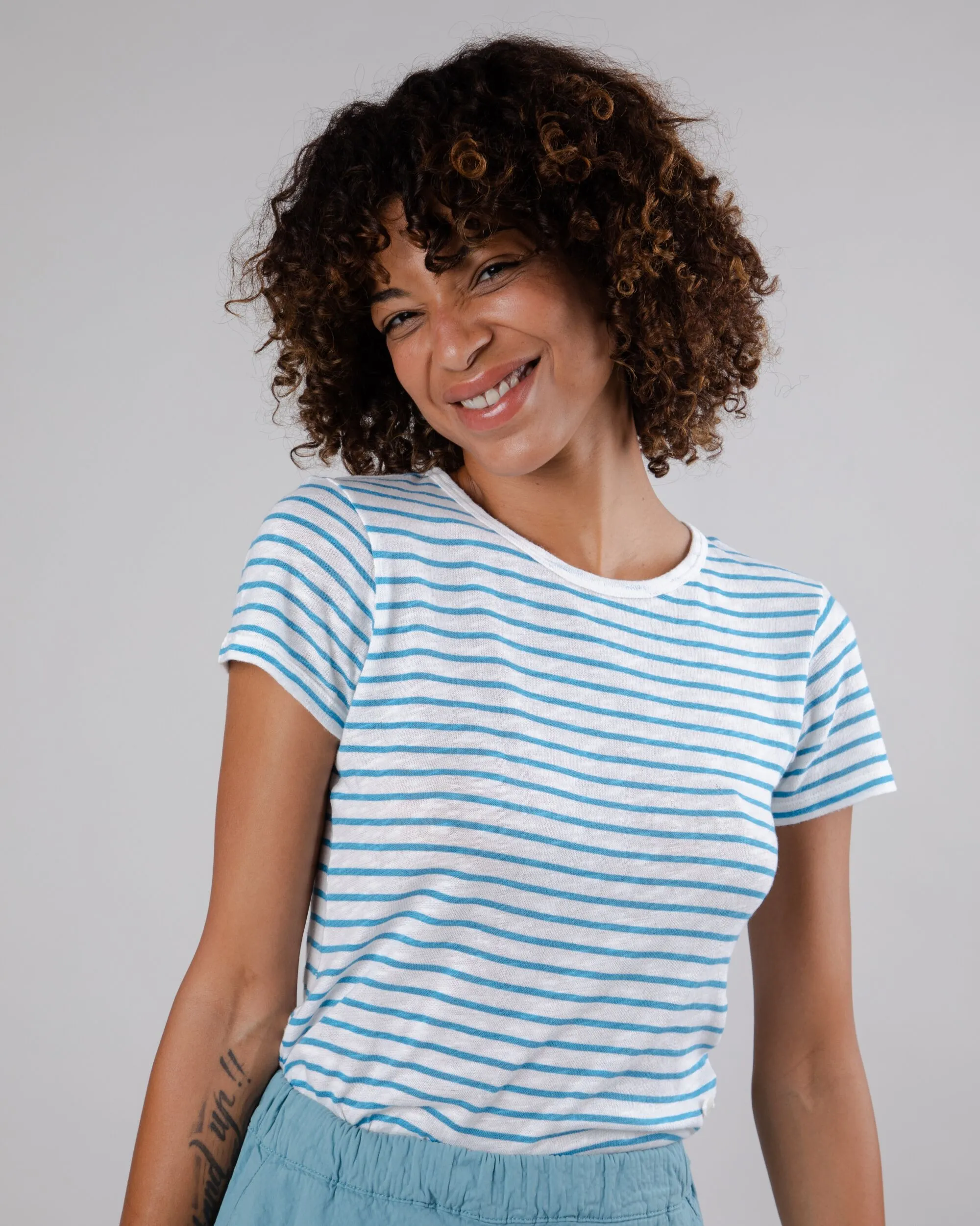 Stripes Tee Blue