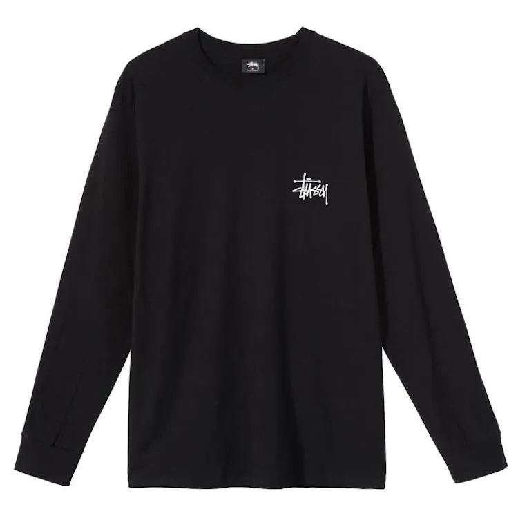 Stussy Basic Logo Longsleeve T-Shirt Black
