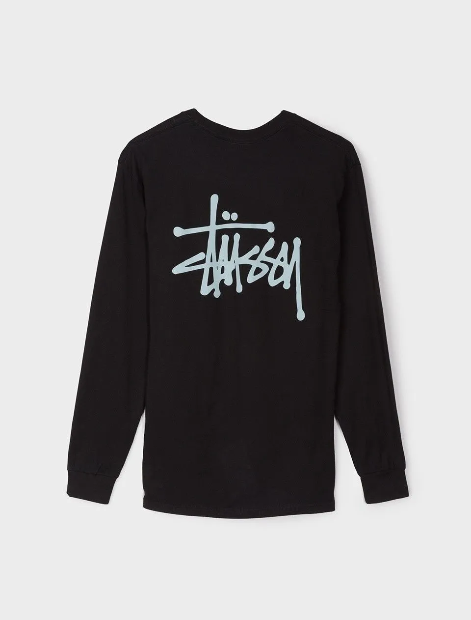 Stussy Basic Logo Longsleeve T-Shirt Black