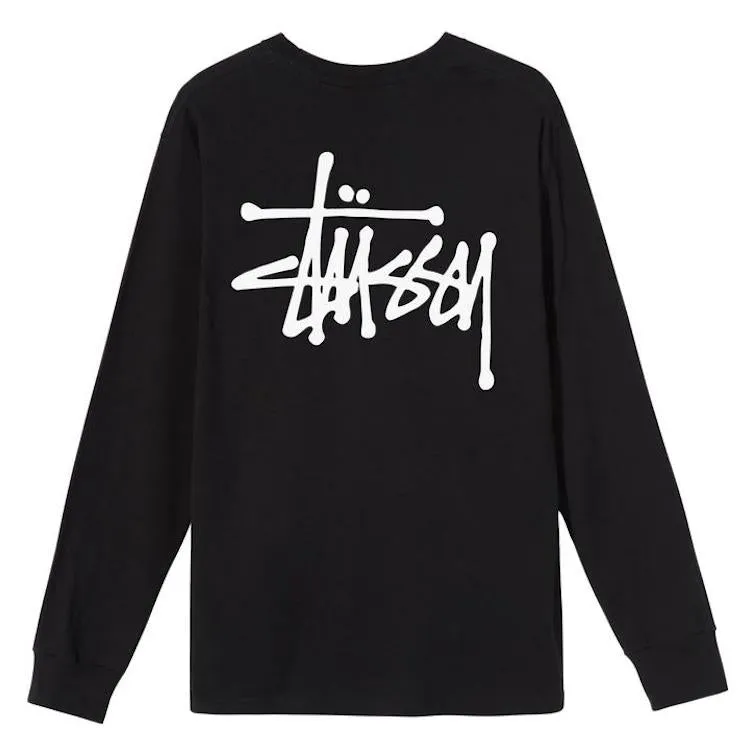 Stussy Basic Logo Longsleeve T-Shirt Black