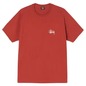 Stussy Basic Logo T-Shirt Brick