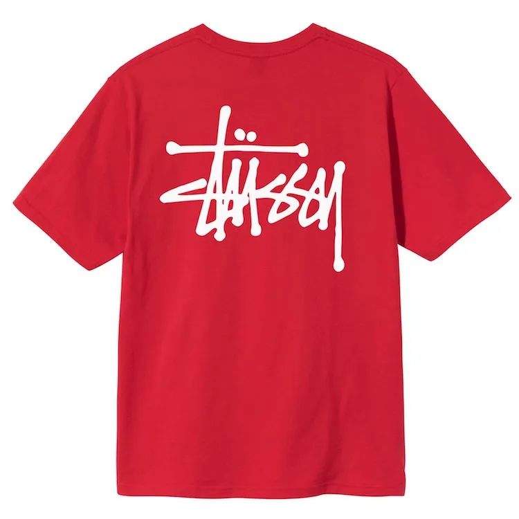 Stussy Basic Logo T-Shirt Red